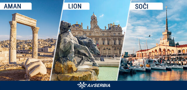 Air Serbia najavljuje još tri nove destinacije